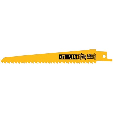 Dewalt DeWalt 6 in. Bi-Metal Reciprocating Saw Blade 5/8 TPI 5PK DW4847